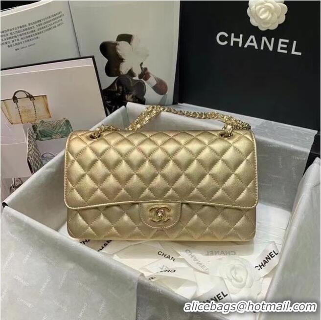 Unique Discount Chanel classic handbag Lambskin & gold Metal A01112 gold