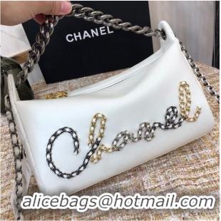 Top Grade Chanel Original Leather Chain Shoulder Bag 1178 White