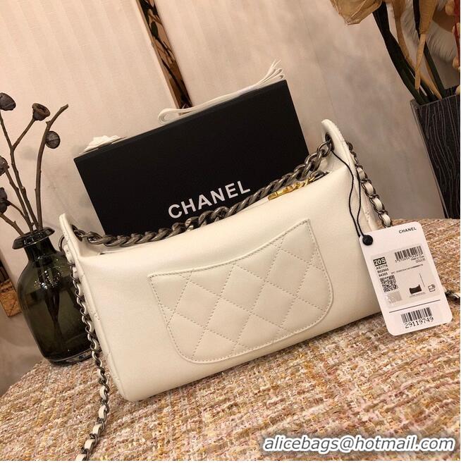 Top Grade Chanel Original Leather Chain Shoulder Bag 1178 White