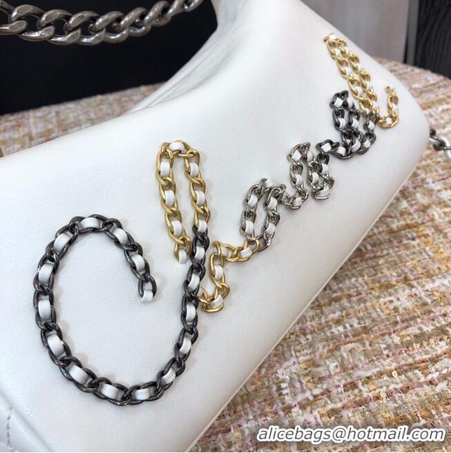 Top Grade Chanel Original Leather Chain Shoulder Bag 1178 White