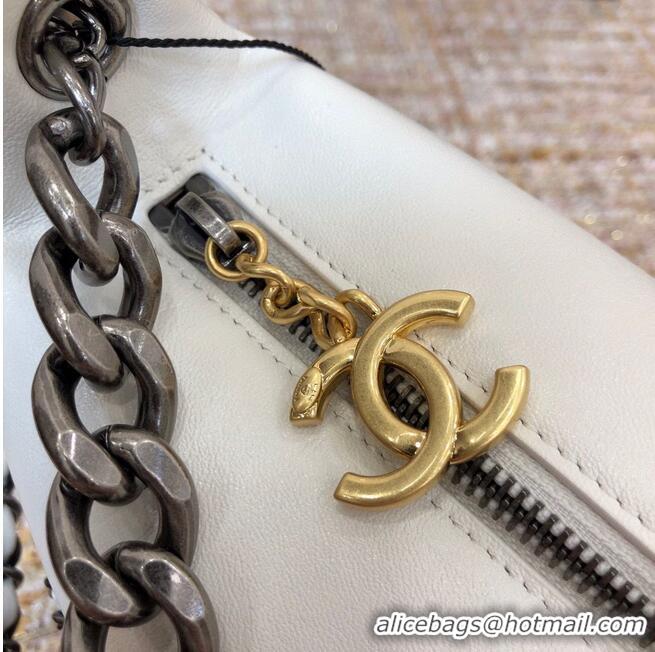 Top Grade Chanel Original Leather Chain Shoulder Bag 1178 White