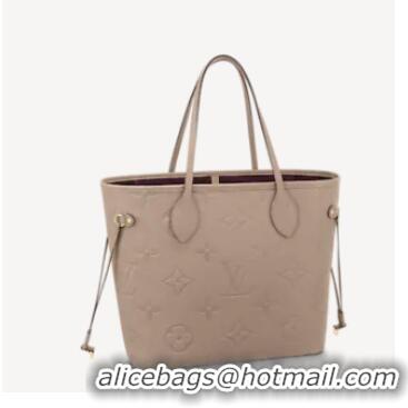 Most Popular Louis Vuitton Monogram Empreinte NEVERFULL MM M45685 Tourterelle Gray