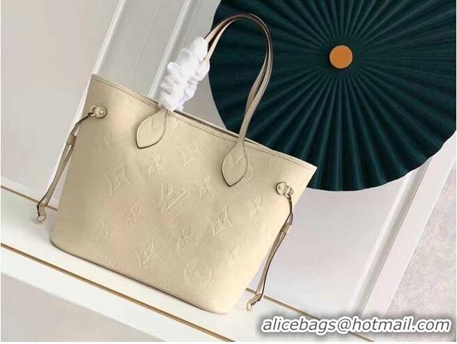 Top Quality Louis Vuitton Monogram Empreinte NEVERFULL MM M45685 Cream