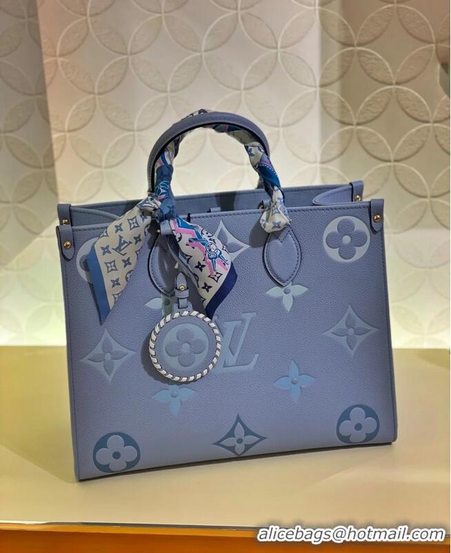 Best Quality Louis Vuitton Monogram Empreinte ONTHEGO MM M45718 Summer Blue