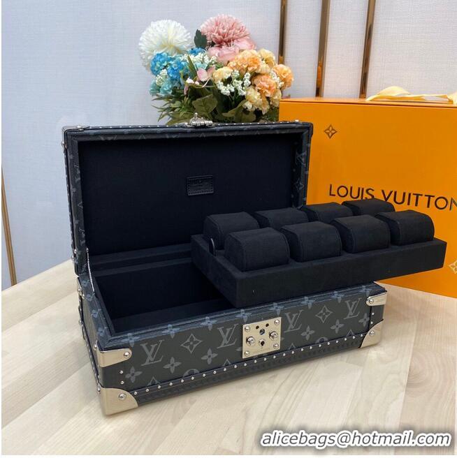 Unique Discount Louis Vuitton Monogram Canvas Watches Box 40664 Black