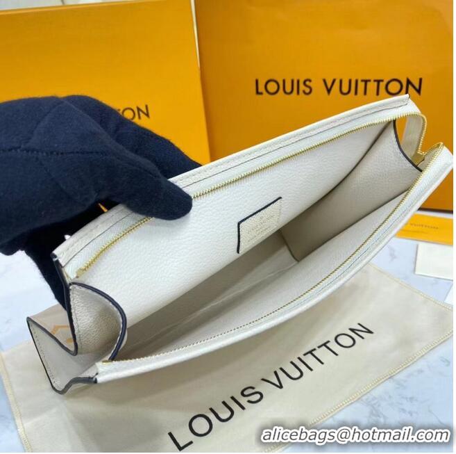 Hot Sell Louis Vuitton Monogram Empreinte POCHETTE VOYAGE MM M80504 Cream & Saffron