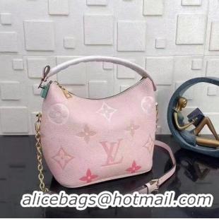 Famous Brand Louis Vuitton Original Leather Hobo Bag M45697 Pink