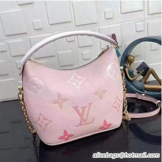 Famous Brand Louis Vuitton Original Leather Hobo Bag M45697 Pink