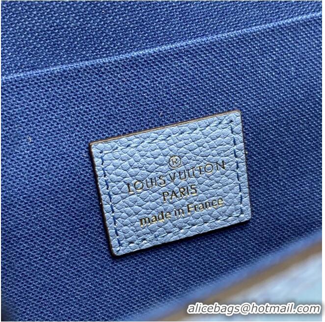 Well Crafted Louis Vuitton Monogram Empreinte FELICIE POCHETTE M80498 Summer Blue