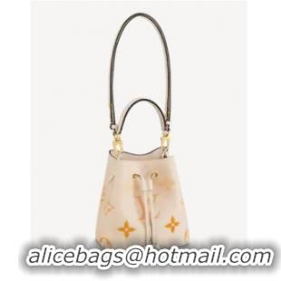 Good Looking Louis Vuitton Original Leather NEONOE BB M45716 Cream&Saffron