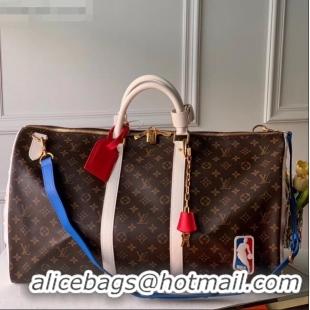 Inexpensive Louis Vuitton LV x NBA Basketball Keepall Bag in Monogram Canvas M45587 Brown 2020