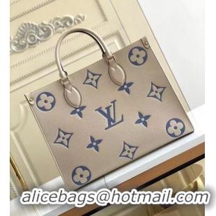 Well Crafted Louis Vuitton Monogram Empreinte ONTHEGO MM M45494 Cream & blue