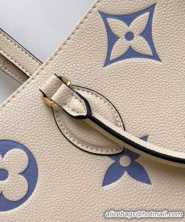 Well Crafted Louis Vuitton Monogram Empreinte ONTHEGO MM M45494 Cream & blue