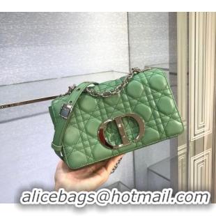 Buy Fashionable Dior SMALL DIOR CARO BAG Soft Cannage Calfskin M9241 green