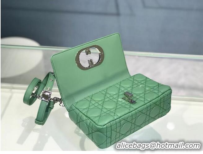 Buy Fashionable Dior SMALL DIOR CARO BAG Soft Cannage Calfskin M9241 green