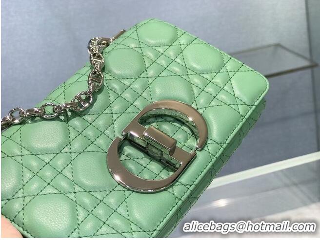 Buy Fashionable Dior SMALL DIOR CARO BAG Soft Cannage Calfskin M9241 green