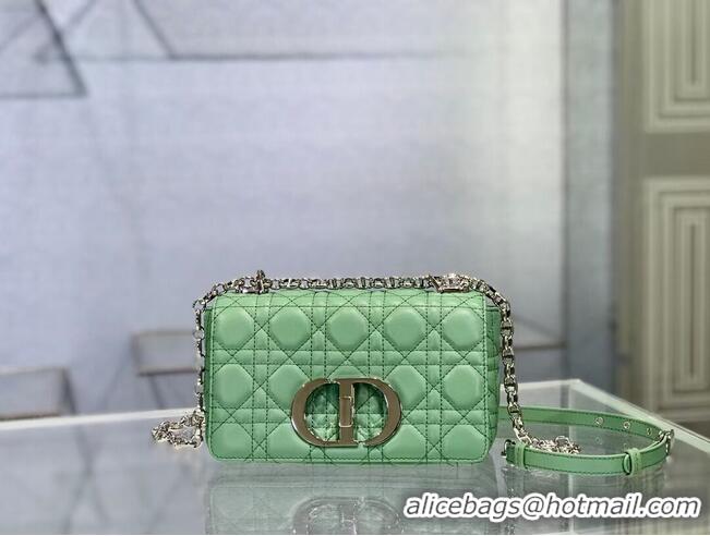 Buy Fashionable Dior SMALL DIOR CARO BAG Soft Cannage Calfskin M9241 green