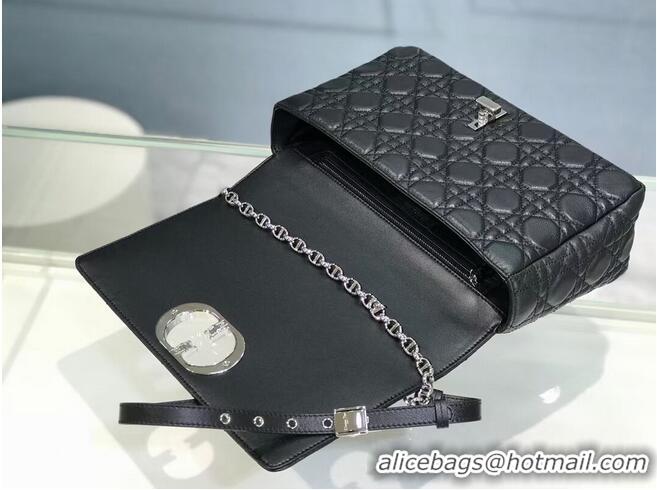 Best Quality LARGE DIOR CARO BAG Soft Cannage Calfskin M9243U black