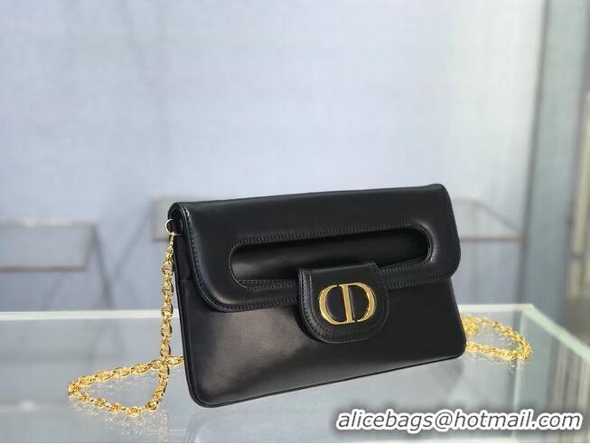 Buy Cheap DIOR MEDIUM DIORDOUBLE BAG Black Smooth Calfskin M8641U