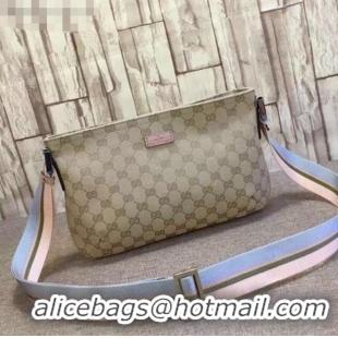 Top Grade Gucci GG Canvas Web Medium Shoulder Bag 189749 Light Beige 2021