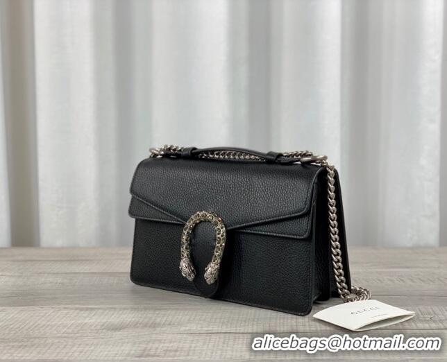 Top Quality Gucci Dionysus Leather Top Handle Bag 621512 Black 2021