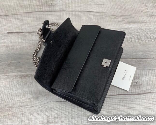 Top Quality Gucci Dionysus Leather Top Handle Bag 621512 Black 2021