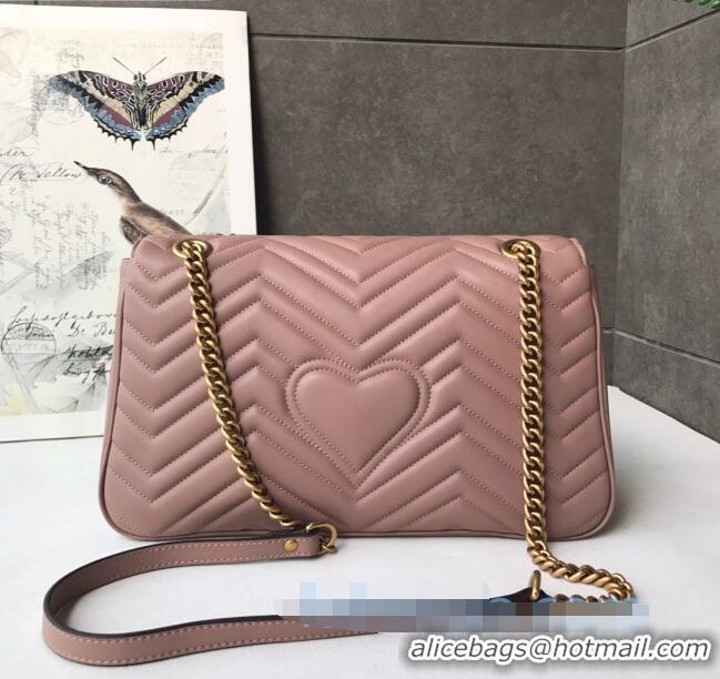 Low Price Gucci GG Marmont Medium Matelassé Shoulder Bag 443496 Nude 2021