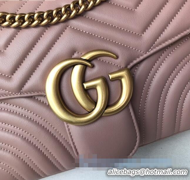 Low Price Gucci GG Marmont Medium Matelassé Shoulder Bag 443496 Nude 2021