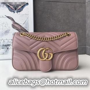 Unique Discount Gucci GG Marmont Small Shoulder Bag 443497 Nude/Gold 2021