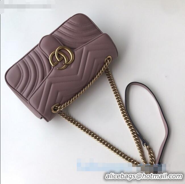 Unique Discount Gucci GG Marmont Small Shoulder Bag 443497 Nude/Gold 2021