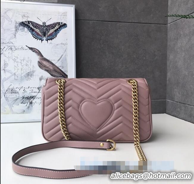 Unique Discount Gucci GG Marmont Small Shoulder Bag 443497 Nude/Gold 2021