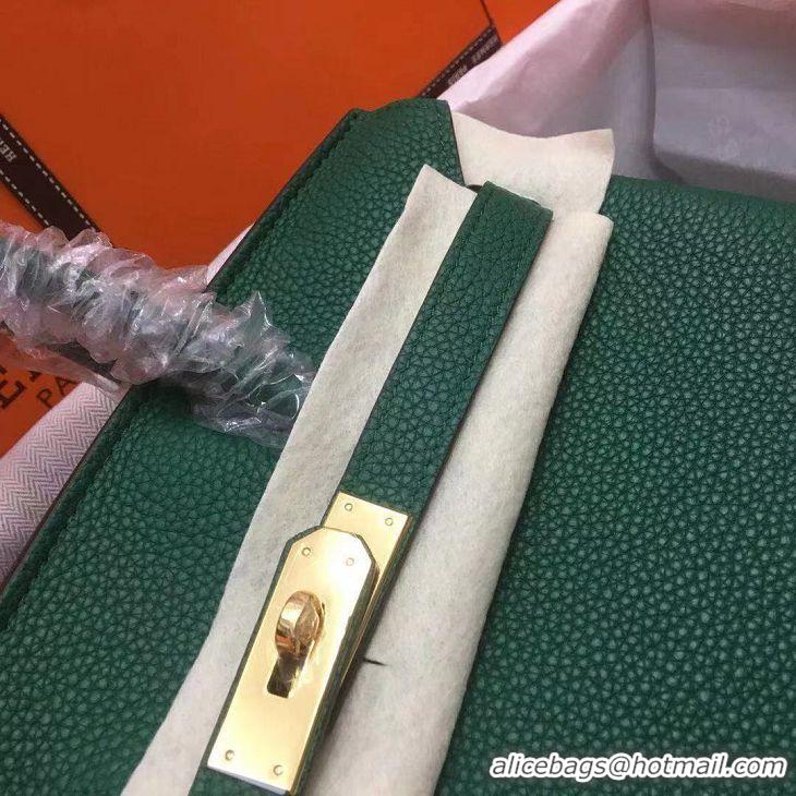 Top Quality Hermes Birkin 35 Bag In Leather With Gold Hardware 4200128 Green