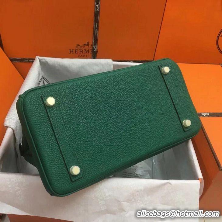 Top Quality Hermes Birkin 35 Bag In Leather With Gold Hardware 4200128 Green