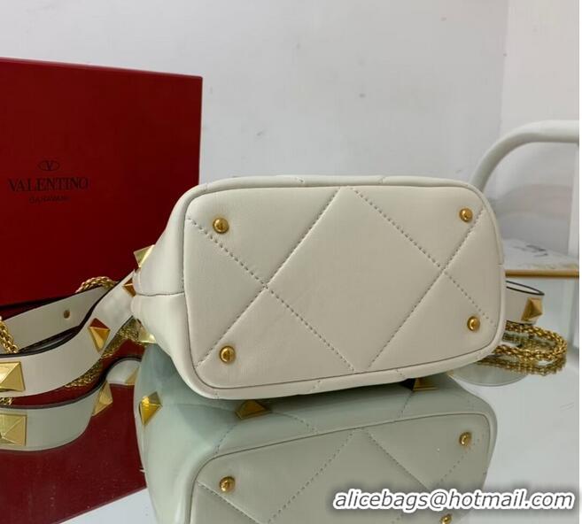 Discount Valentino medium Garavani Roman Stud V1198 White