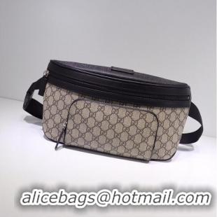 Unique Discount GUCCI GG Supreme Belt Bag 406372 Brown