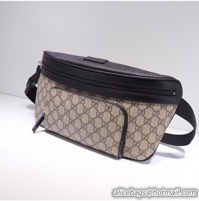 Unique Discount GUCCI GG Supreme Belt Bag 406372 Brown