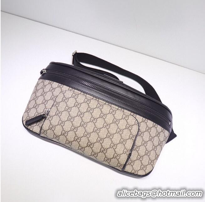 Unique Discount GUCCI GG Supreme Belt Bag 406372 Brown