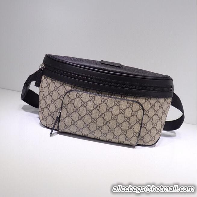 Unique Discount GUCCI GG Supreme Belt Bag 406372 Brown