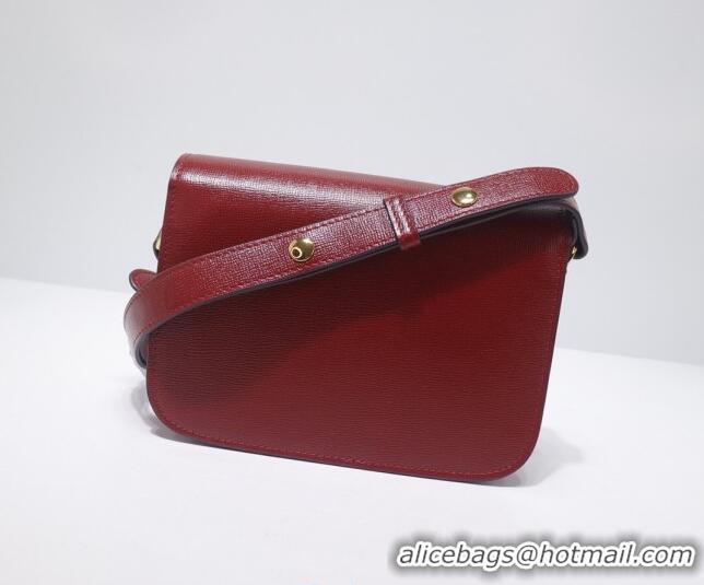 Inexpensive Gucci Leather 1955 Horsebit Mini Shoulder Bag 602205 Red 2021