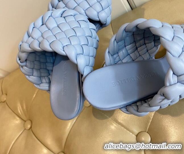 Super Quality Bottega Veneta The Curve Heel Sandals 11cm 030901 Ice Blue