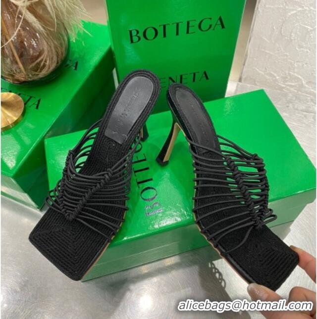 Good Product Bottega Veneta Stretch Strap Heel Sandals 9cm 030906 Black