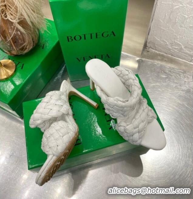 Cute Bottega Veneta The Curve Raffia Heel Sandals 9.5cm 030910 White