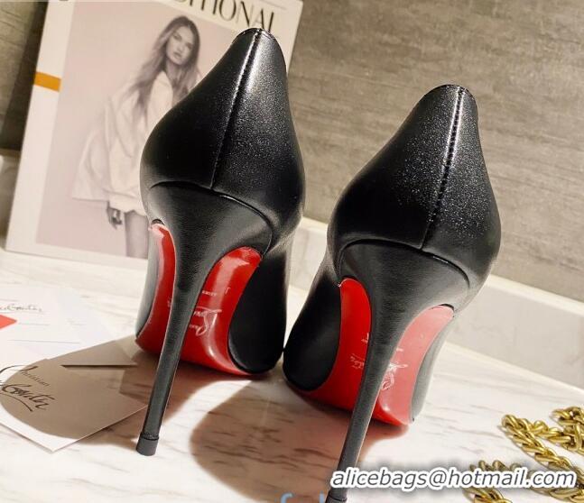 Good Product Christian Louboutin Shiny Calfskin 8.5cm Pumps 030819 Black