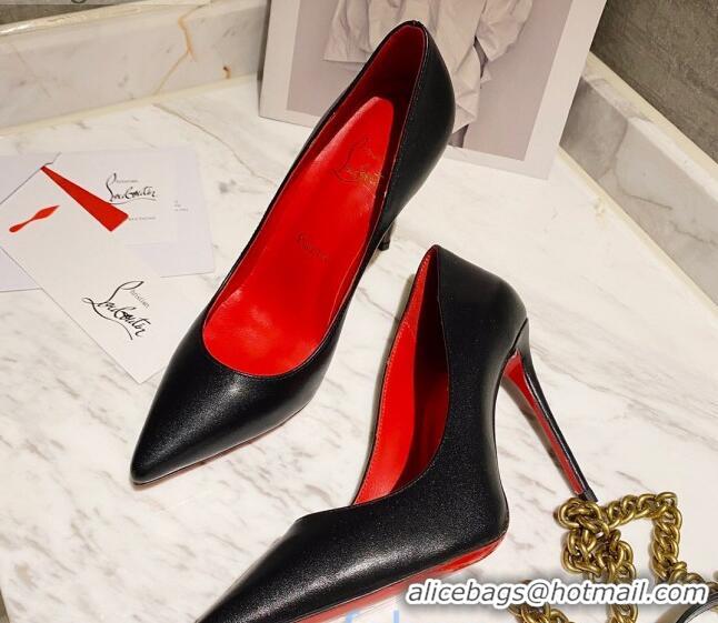 Good Product Christian Louboutin Shiny Calfskin 8.5cm Pumps 030819 Black