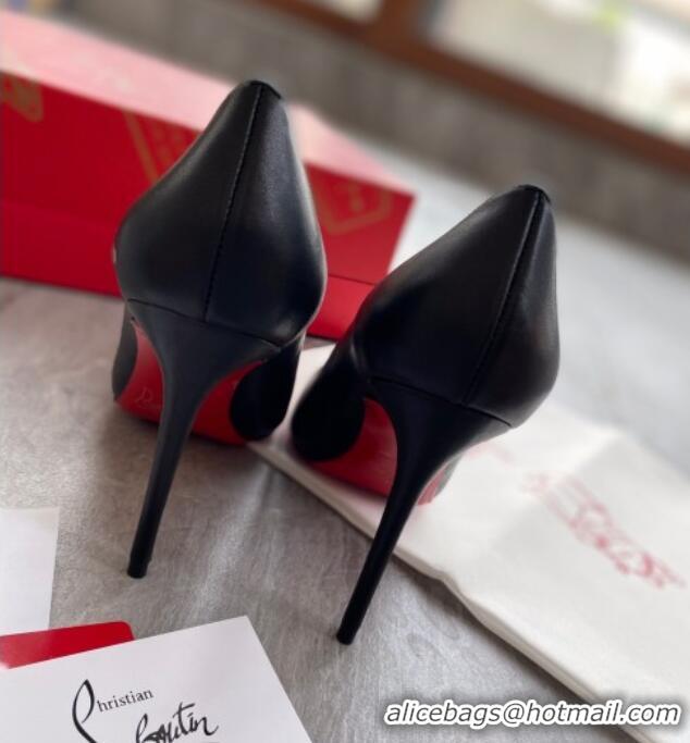 Low Price Christian Louboutin Shiny Calfskin 8.5cm Pumps 030819 Black/Gold