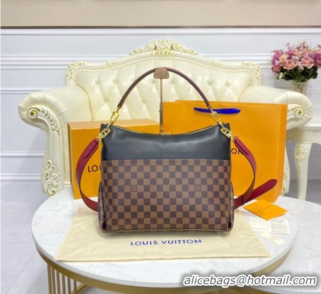 Famous Brand Louis Vuitton Damier Ebene Canvas MAIDA N40369 black