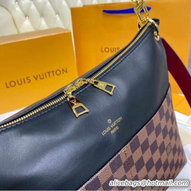 Famous Brand Louis Vuitton Damier Ebene Canvas MAIDA N40369 black