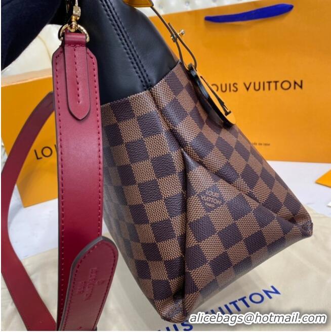 Famous Brand Louis Vuitton Damier Ebene Canvas MAIDA N40369 black