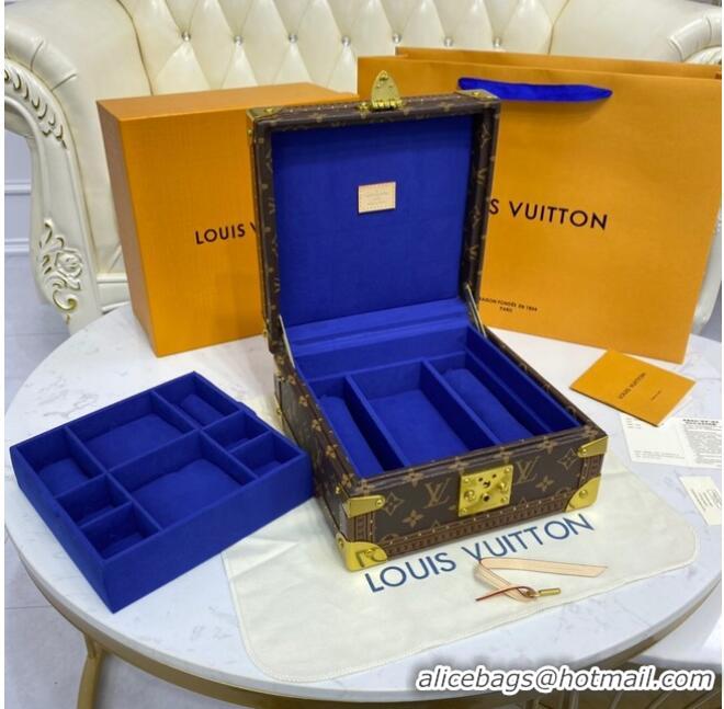 Luxury Cheap Louis Vuitton NICE JEWELRY CASE M47120 blue