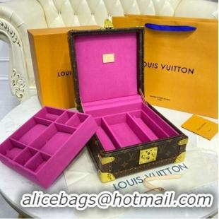 Top Quality Louis Vuitton Monogram Canvas NICE JEWELRY CASE M47120 Rose